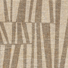 Load image into Gallery viewer, Textured fabric pattern with vertical stripes in brown and beige tones