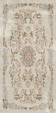 Load image into Gallery viewer, Decorative rug with floral pattern on a beige background