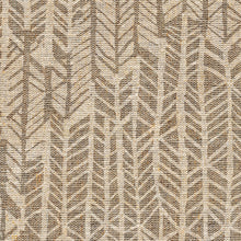 Load image into Gallery viewer, Textured fabric pattern with a geometric design in beige and brown tones.