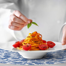 Load image into Gallery viewer, hot past dish on a classic design of round placemat for amazing hospitality