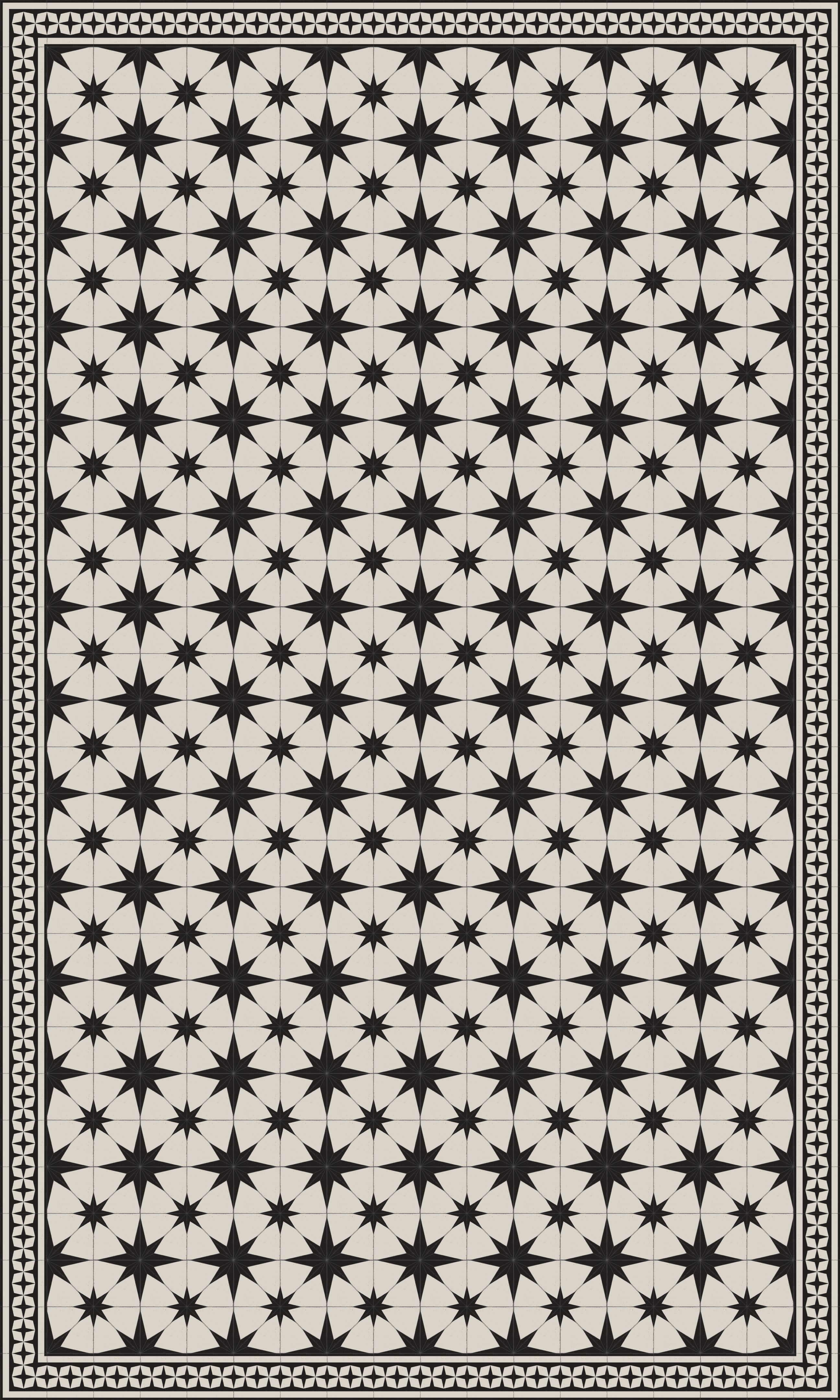 Star Vinyl Mat for Kitchen