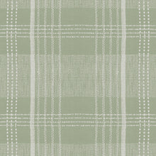 Load image into Gallery viewer, Textured green fabric pattern with white lines