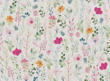 Load image into Gallery viewer, Pattern of small flowers and leaves on a light background