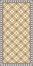 Load image into Gallery viewer, Golden color vinyl mat design inspired by Spanish floor tiles - area mat 3'x5'