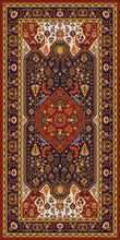 Load image into Gallery viewer, Red  vinyl mat inspired by authenticate Persian rug -  area rug
