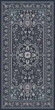 Load image into Gallery viewer, Grey vinyl mat inspired by authenticate Persian rug -  area rug