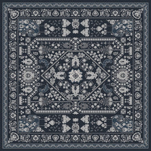 Load image into Gallery viewer, Grey vinyl mat inspired by authenticate Persian rug - sample