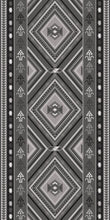 Load image into Gallery viewer, Grey vinyl mat Inspired by authenticate ethnic rugs - area rug
