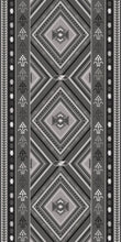 Load image into Gallery viewer, Grey vinyl mat Inspired by authenticate ethnic rugs - area rug
