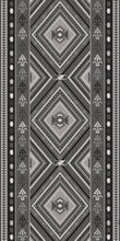 Load image into Gallery viewer, Grey vinyl mat Inspired by authenticate ethnic rugs - area rug