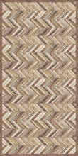 Load image into Gallery viewer, Nature hardwood floor durable and non washable  vinyl mat design - area rug
