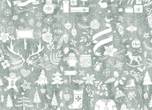 Load image into Gallery viewer, Christmas theme placemats and table runner