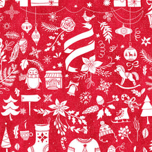 Load image into Gallery viewer, red Xmas placemats