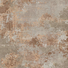 Load image into Gallery viewer, Textured brown and beige patterned rug
