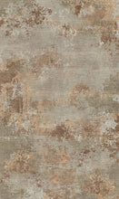 Load image into Gallery viewer, Textured rug with brown and beige pattern
