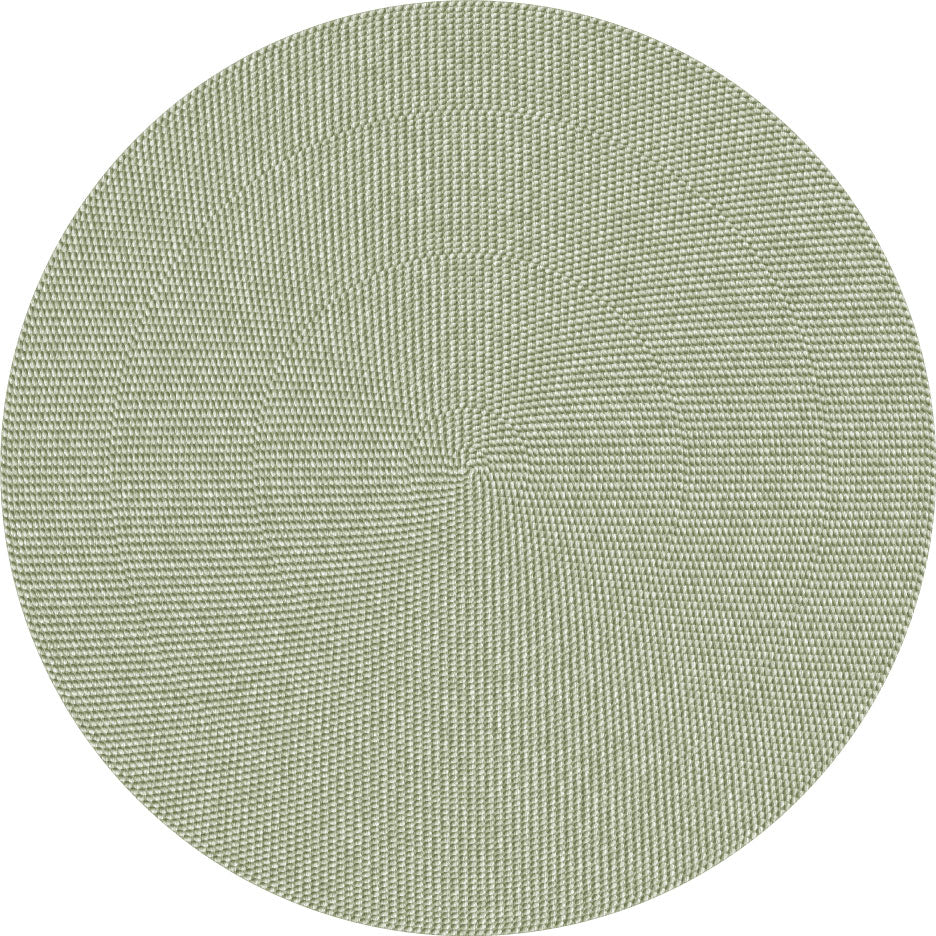 Green Round  easy to wipe clean  13'' placemat