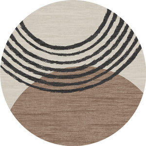 Classic brown pattern for round placemat