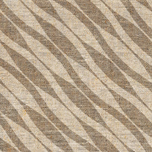 Load image into Gallery viewer, Textured fabric pattern with diagonal lines in beige and brown tones
