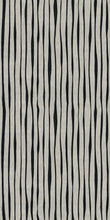 Load image into Gallery viewer, Textile with gray vertical stripes on a beige background
