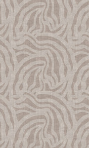 Textured fabric pattern with wavy lines in beige tones chair vinyl mat