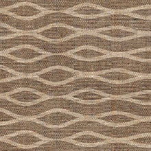 Load image into Gallery viewer, Textured fabric pattern with a geometric design in brown and beige tones.
