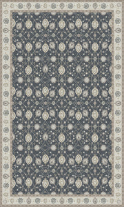 Decorative chair mat with intricate pattern on a white background
