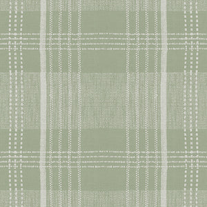 Textured green fabric pattern with white lines