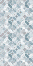 Load image into Gallery viewer, light blue patchwork vinyl mat area rug 3&#39;x5&#39;
