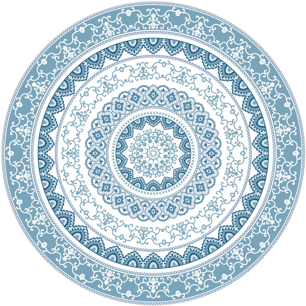 Round Vinyl Floor Mat