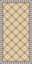 Load image into Gallery viewer, Golden color vinyl mat design inspired by Spanish floor tiles - area mat 3&#39;x5&#39;
