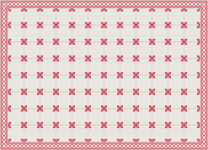 Red Christmas themed placemats
