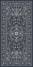 Load image into Gallery viewer, Grey vinyl mat inspired by authenticate Persian rug -  area rug
