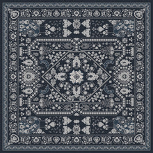 Load image into Gallery viewer, Grey vinyl mat inspired by authenticate Persian rug - sample
