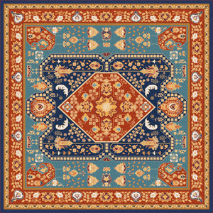 Orange vinyl mat inspired by authenticate Persian rug - sample