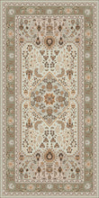 Load image into Gallery viewer, Beige vinyl mat inspired by authenticate Persian rug -  area rug
