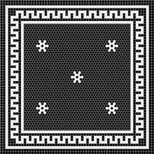 Load image into Gallery viewer, Modern Black &amp; white Vinyl mat
