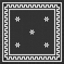 Load image into Gallery viewer, Modern Black &amp; white Vinyl mat
