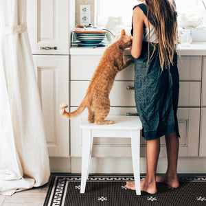 Kitchen pet friendly vinyl mat