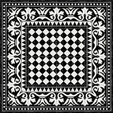 Load image into Gallery viewer, black and white classic design table runner
