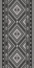 Load image into Gallery viewer, Grey vinyl mat Inspired by authenticate ethnic rugs - area rug
