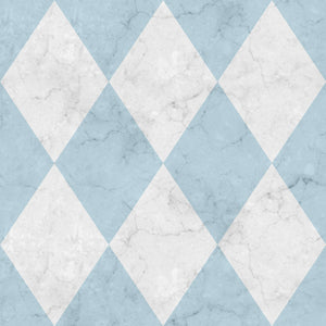 light blue easy to clean kitchen vinyl mat