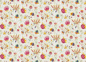 Colorful floral placemat