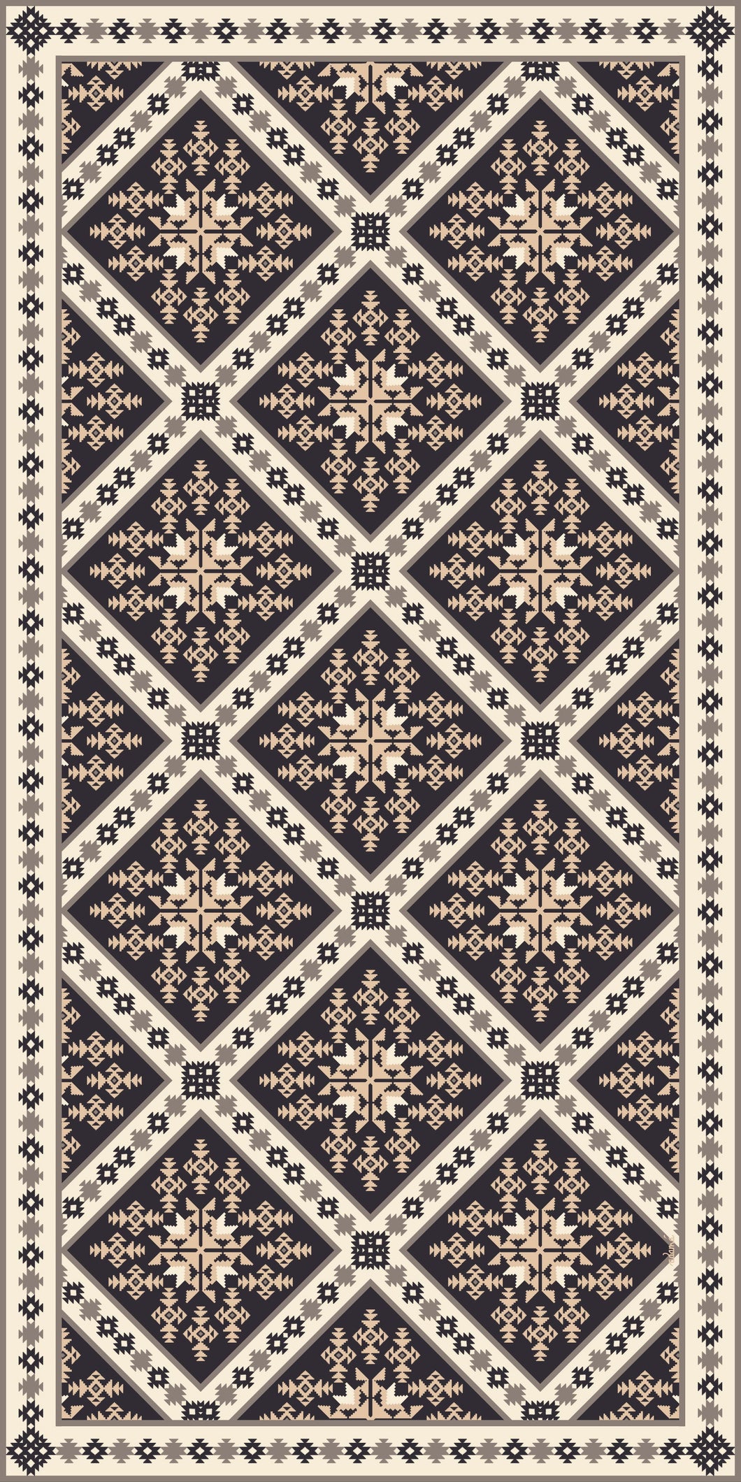 Mediterranean Vinyl Floor Mats