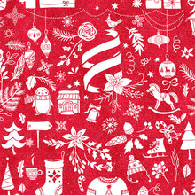 Load image into Gallery viewer, red Xmas placemats
